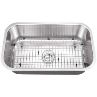 Schon All in One Undermount Stainless Steel 30x18x9 0 Hole Single Bowl Kitchen Sink SCSB301818
