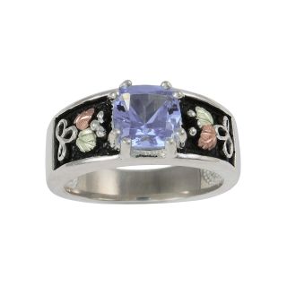 Antiqued Blue Stone Black Hills Gold Ring, Womens