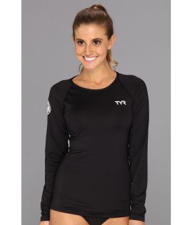 TYR L/S Swim Shirt Womens Swimwear (Black)