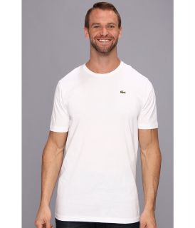 Lacoste Tall S/S Jersey Crew Neck T Shirt Mens T Shirt (White)
