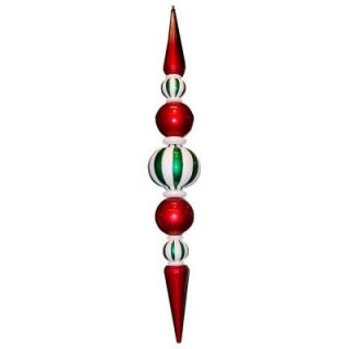 Sterling, Inc. 100 in. Red/Green Finial with Iridescent Glitter DISCONTINUED 82510041