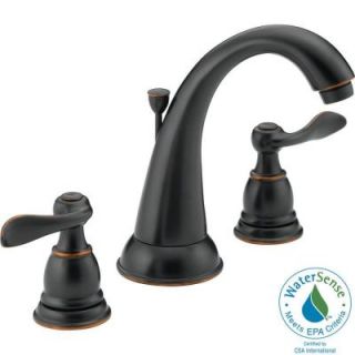 Delta Traditional 8 in. Widespread 2 Handle High Arc Bathroom Faucet in Oil Rubbed Bronze DISCONTINUED 35996LF OB