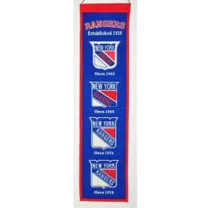Winning Streak 8 in. x 32 in. NHL License New York Rangers Heritage Team Banner 139759