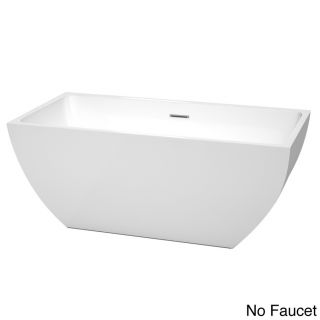 Rachel 67 inch White Acrylic Soaking Bathtub