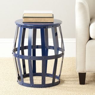 Safavieh Rinaldo Navy Iron Stool