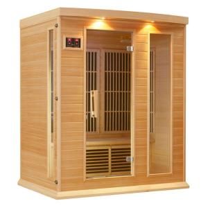 Better Life 3 Person Carbon Infrared Sauna with Chromotherapy Lighting and Radio BL 306