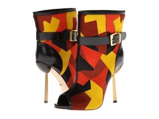 Sergio Rossi Patchwork Bootie Womens Boots (Yellow)