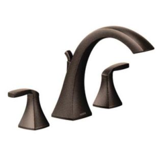 MOEN Voss 2 Handle Roman Tub Faucet Trim Kit in Oil Rubbed Bronze (Valve Not Included) T693ORB
