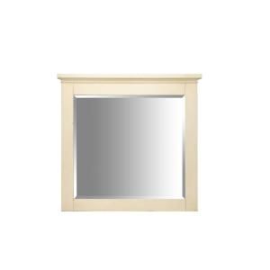 Pegasus Manchester 34 in. x 36 in. Birch Framed Wall Mirror in Parchment DISCONTINUED PEG MANM 3