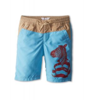 Little Marc Jacobs Twill Printed Surfer Short Boys Shorts (Blue)