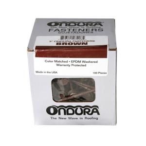 Ondura 3 in. Brown Nails (100 Pack) 3208
