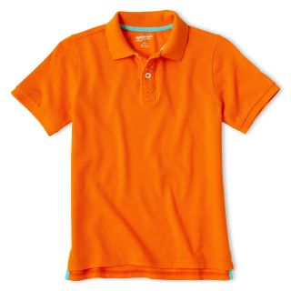 ARIZONA Solid Polo Shirt   Boys 6 18 and Husky, Orange, Boys