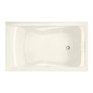 American Standard EverClean 5 ft. Whirlpool Tub with Reversible Drain in Linen 2771LC.222