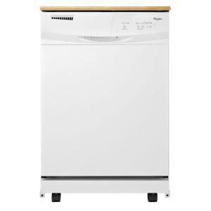 Whirlpool Convertible Portable Tall Tub Dishwasher in White WDP350PAAW