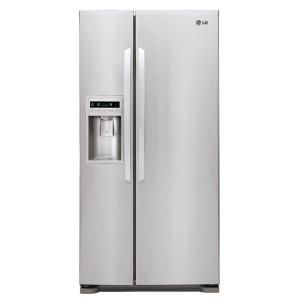 LG Electronics 33 in. W 23 cu. ft. Wide Side by Side Refrigerator in Stainless Steel LSC23924ST