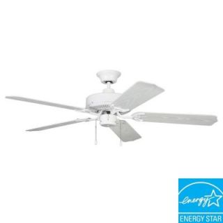 Designers Choice Collection Sea Breeze 52 in. White Ceiling Fan AC16752 WH