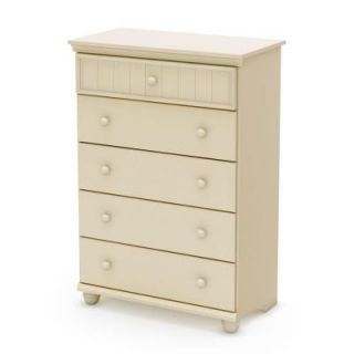South Shore Furniture Hopedale 5 Drawer Chest in Ivory 3711035