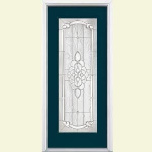 Masonite Oakville Full Lite Painted Steel Entry Door with Brickmold 29135