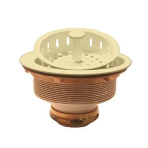 Westbrass 3 1/2 in. Post Basket Strainer in Almond D214 51