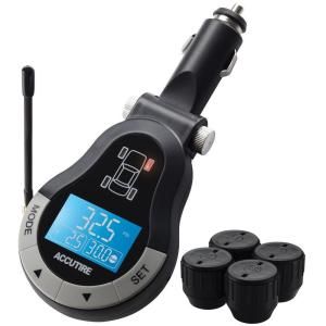 Accutire Remote Tire Pressure Monitor System for Auto and Trailer MS4378