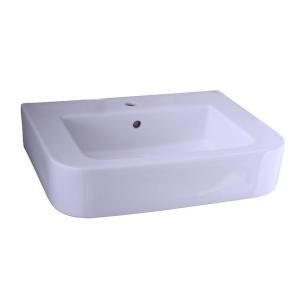 Barclay Products Rondo Deluxe 4 3/4 in. Pedestal Sink Basin in White B/3 882WH