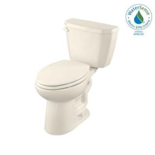 Gerber Viper 2 Piece High Efficiency Compact Elongated Toilet in Biscuit GHE2151909