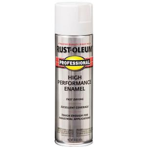 Rust Oleum Professional 15 oz. Flat White Aerosol Paint 7590838