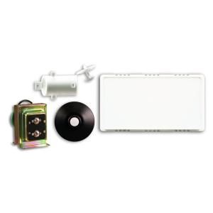 Heath Zenith Wired Door Chime Kit with Lighted Push Button   White DISCONTINUED SL 108