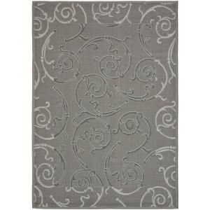 Safavieh Courtyard Anthracite/Light Grey 8 ft. x 11 ft. Area Rug CY7108 87A5 8