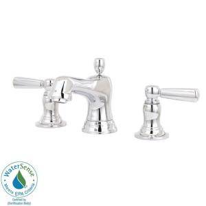 KOHLER Bancroft 8 in. Widespread 2 Handle Low Arc Bathroom Faucet in Chrome K 10577 4 CP