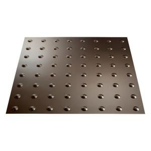 Fasade Dome 2 ft. x 2 ft. Argent Bronze Lay in Ceiling Tile L63 28