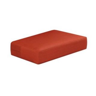 Martha Stewart Living Charlottetown Quarry Red Replacement Outdoor Ottoman Cushion 89 95602