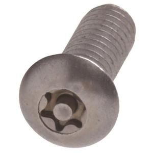 The Hillman Group #6   32 tpi x 1 1/2 in. Stainless Steel Star Drive Button Head Machine Screw (15 Pack) 45748