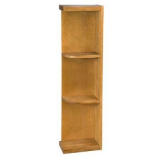 Home Decorators Collection Assembled 6x30x12 in. Wall End Open Shelf Cabinet in Toffee Glaze WEOS630 TG
