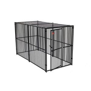 Lucky Dog 6 ft. H x 5 ft. W x 10 ft. L European Style Kennel with Predator Top CL 65152