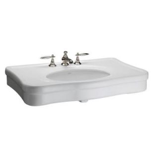 Barclay Products Versailles 36 in. Console Sink Basin in White BRPGM3PBWH