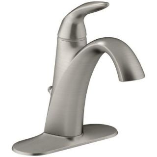 KOHLER Alteo Single Hole 1 Handle Mid Arc Bathroom Faucet in Vibrant Brushed Nickel K 45800 4 BN