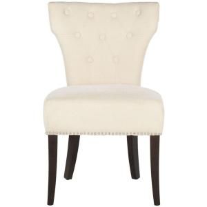 Safavieh Jappic Natural Cream Birchwood Cotton Poly Side Chair (Set of 2) MCR4707A SET2