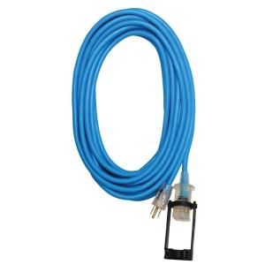 Tasco 100 ft.12/3 SJEOW All Flex Extension Cord with E Zee Lock and Lighted End   Blue 05 00143