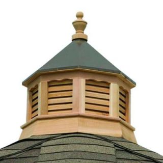 HomePlace Structures 21 in. x 21 in. x 26 in. Cedar Octagon Cupola with Metal Roof CCUP