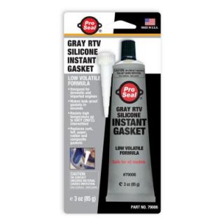 ProSeal 3 oz. Gray RTV Silicone Instant Gasket (12 Pack) 79006
