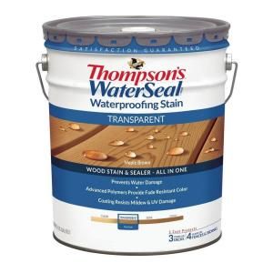Thompsons WaterSeal 5 gal. Transparent Maple Brown Waterproofing Stain TH.041825 20