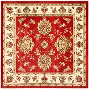 Safavieh Lyndhurst Red/Ivory 6 ft. 7 in. x 6 ft. 7 in. Square Area Rug LNH555 4012 7SQ