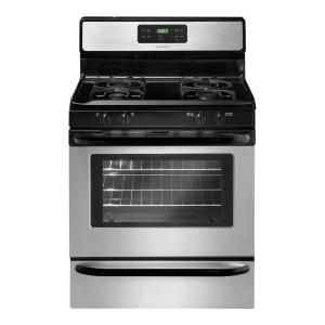 Frigidaire 30 in. 5.0 cu. ft. Gas Range with Self Cleaning Oven in Stainless Steel FFGF3023LS