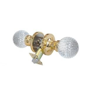 Krystal Touch of NY Golf Ball Crystal Brass Privacy Door Knob with LED Mixing Lighting Touch Activated DL3613BPRI