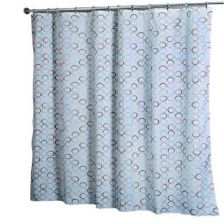 Croydex Shower Curtain in Teal Rings AF583339YW