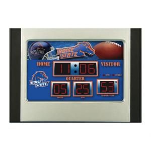 Boise State University 6.5 in. x 9 in. Scoreboard Alarm Clock with Temperature DISCONTINUED 0128670