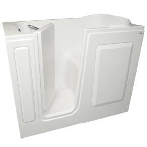 American Standard Gelcoat 4 ft. Walk In Bath Tub Left Quick Drain in White 2848.403.SLW PC