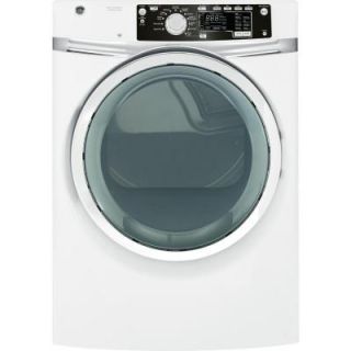 GE 8.1 cu. ft. Electric Dryer with Steam in White GFDS260EFWW