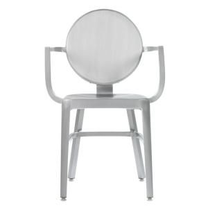 Home Decorators Collection 21.5 in. W Samantha Brushed Aluminum Arm Chair 0587200250